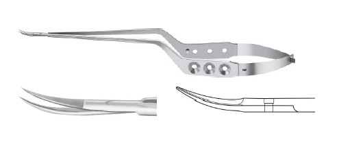 ЯЗЕРГІЛ МІКРО НОЖИЦІ ВИГН. ВВЕРХ 245MM